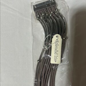 Splendid Silver and Brown Bracelet